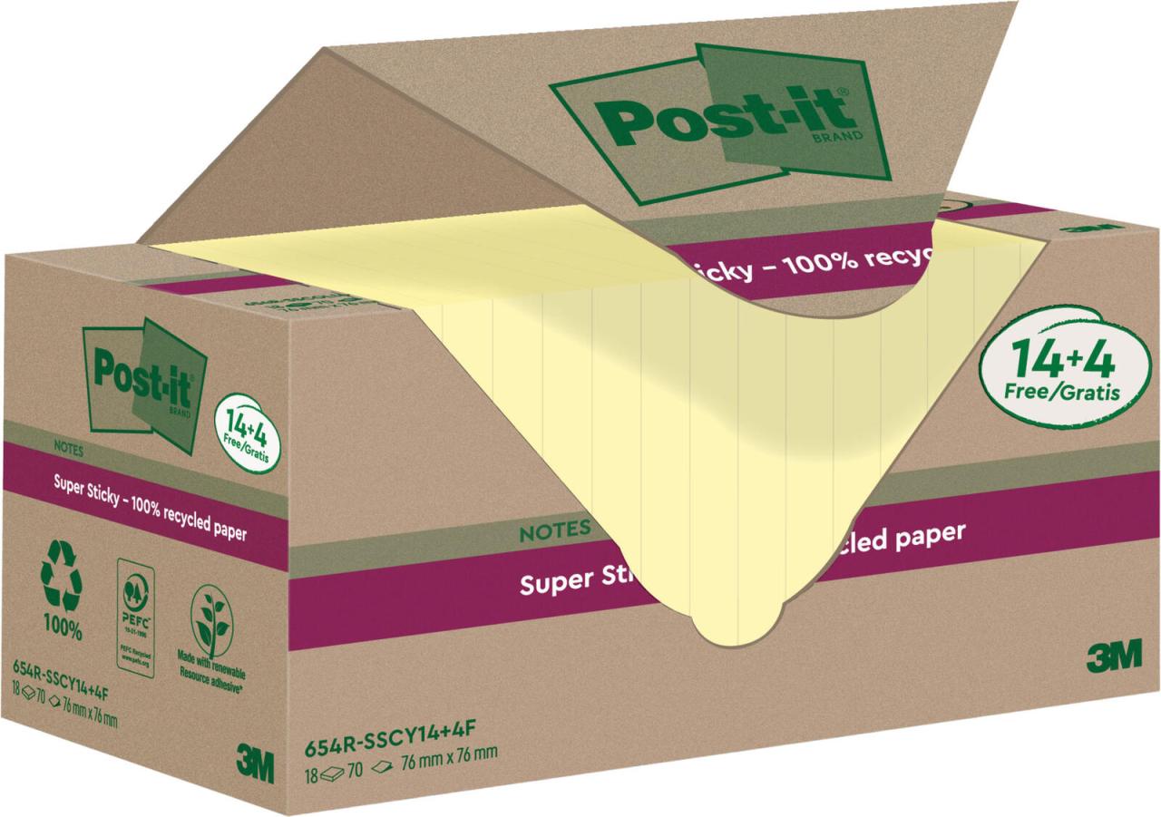 Post-it® Haftnotizen 7,6 x 7,6 cm von Post-it®