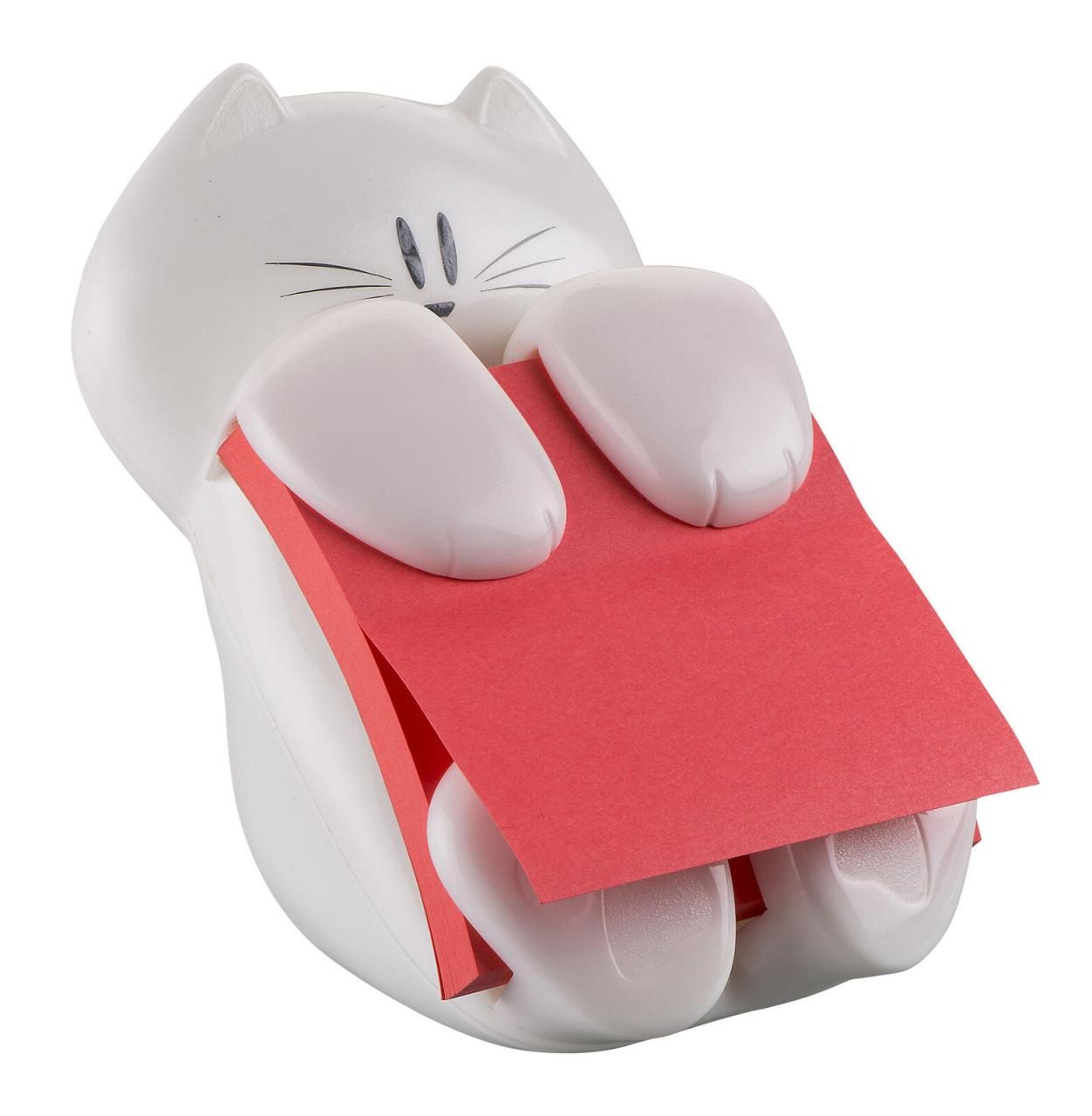 Post-it® Haftnotizen-Set Z-Notes Spender Katze+1 Blockguavenpink weiß von Post-it®