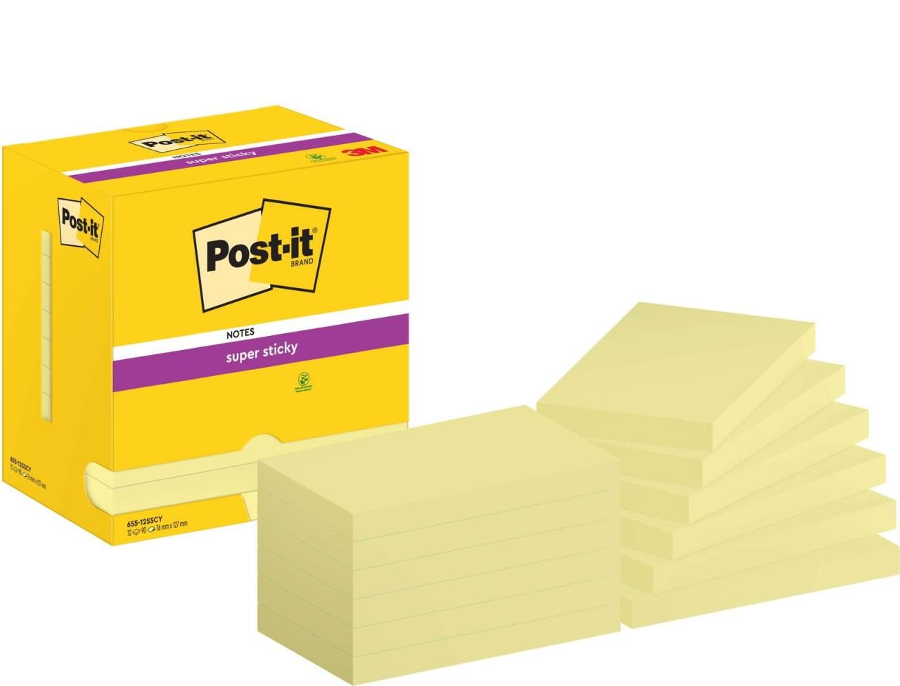Post-it® Super Sticky Haftnotizen 12,7 x 7,6 cm von Post-it®