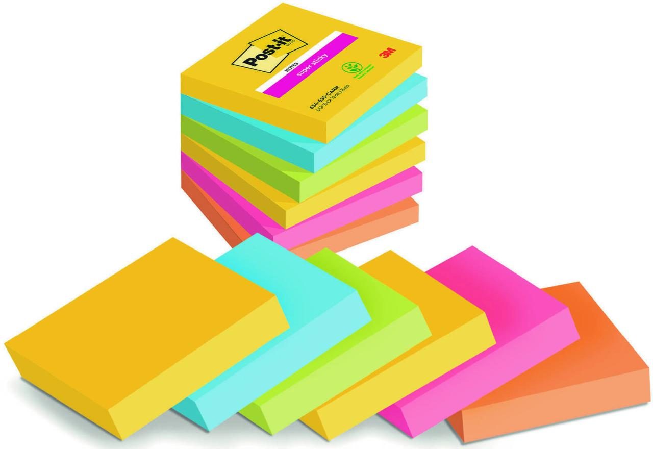 Post-it® Haftnotizen Super Sticky Rio de Janeiro farbsortiert von Post-it®