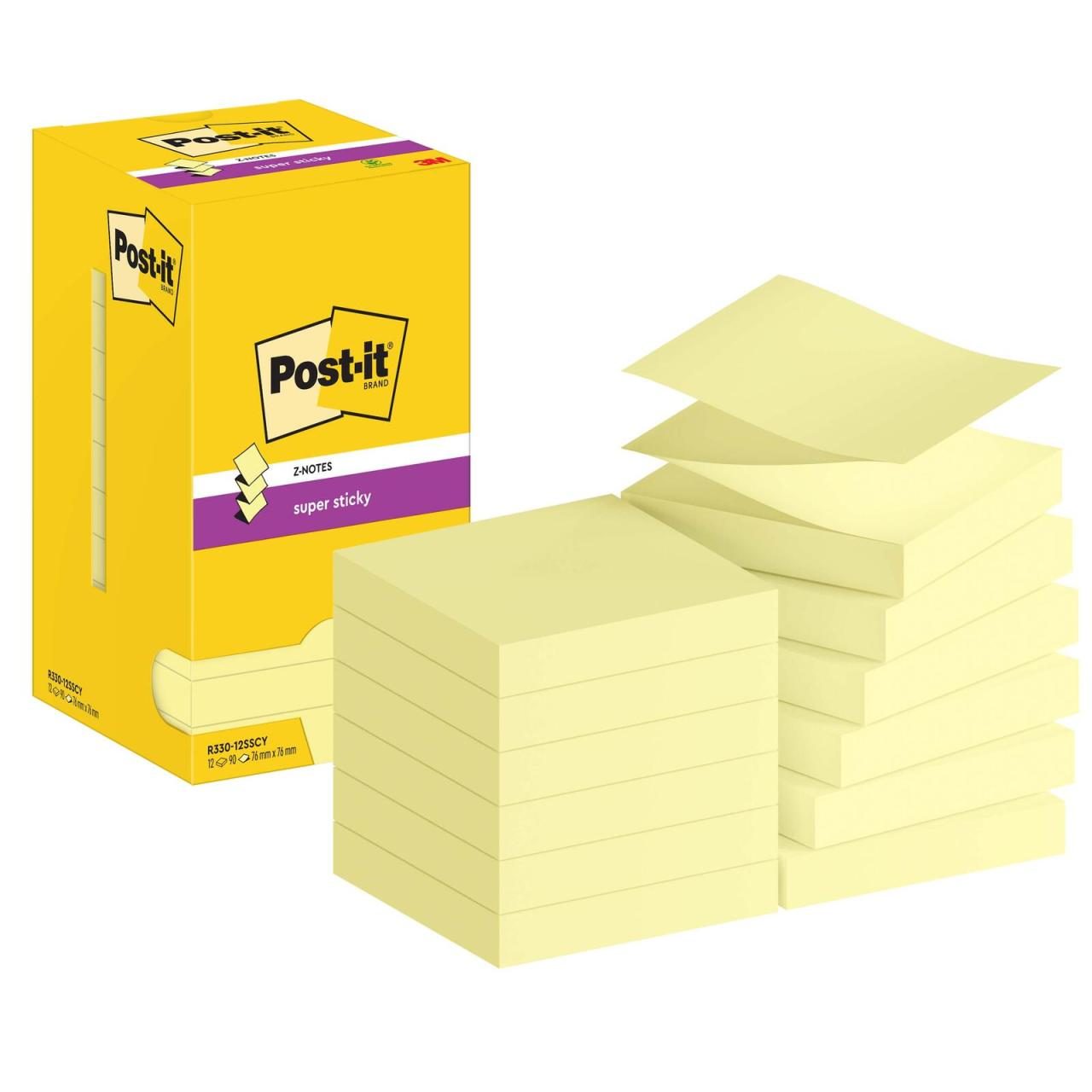 Post-it® Super Sticky Z-Notes Haftnotizen 7,6 x 7,6 cm von Post-it®
