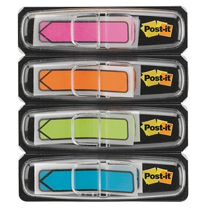 Post-it® Index Mini Haftmarker farbsortiert "Pfeil" 4x 24 Streifen von Post-it®