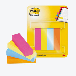 Post-it® Page Marker Poptimistic Haftmarker farbsortiert 4x 50 Streifen von Post-it®