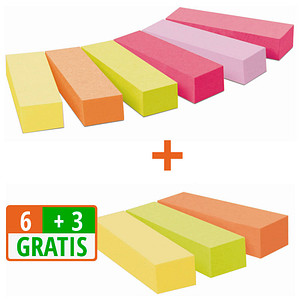 Post-it® Page Marker neon Haftmarker farbsortiert 9x 100 Streifen von Post-it®