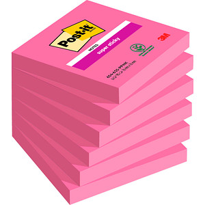 Post-it® Super Sticky Haftnotizen extrastark 654SPI pink 6 Blöcke von Post-it®