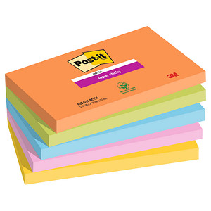 Post-it® Super Sticky Notes Bangkok Collection Haftnotizen extrastark farbsortiert 5 Blöcke von Post-it®