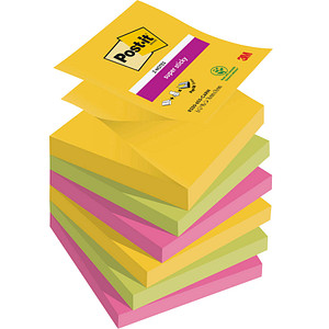 Post-it® Super Sticky Z-Notes Carnival Haftnotizen extrastark R3306SR farbsortiert 6 Blöcke von Post-it®