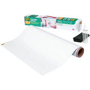 Post-it® selbstklebende Whiteboardfolie Flex Write Surface blanko 242,0 x 121,9 cm, 1 Rolle von Post-it®