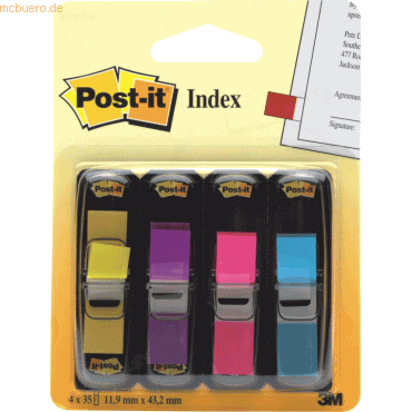 Post-it Index Haftstreifen Index Mini 4x35 Streifen Set mit lemon lila Post-it Index Haftstreifen Index Mini 4x35 Streifen Set mit lemon lila von Post-it Index