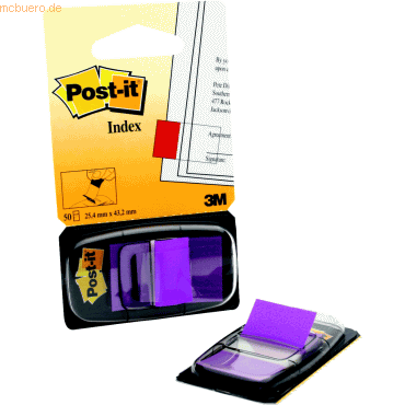 Post-it Index Index Standard 25,4x43,2mm lila VE=50 Streifen Post-it Index Index Standard 25,4x43,2mm lila VE=50 Streifen von Post-it Index