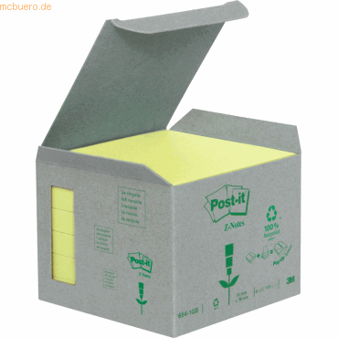 Post-it Z-Notes Z-Notes im Haftnotizspender 76x76mm gelb von Post-it Z-Notes