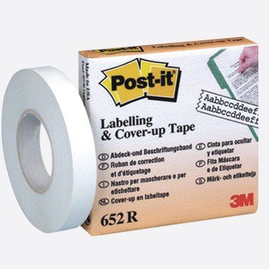 3M Post-it Abdeckband, Korrekturband 652R weiss / white, 8 mm x 17.7 m, 1 Stück 3M Post-it Abdeckband, Korrekturband 652R weiss / white, 8 mm x 17.7 m, 1 Stück von Post-it