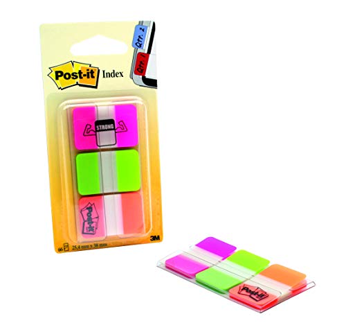 Post-It Index Strong Ablagetabs, Standard, Verschiedene Farben, 25.4 mm x 38.1 mm, 66 Haftstreifen/Spender, 1 Spender/Packung Post-It Index Strong Ablagetabs, Standard, Verschiedene Farben, 25.4 mm x 38.1 mm, 66 Haftstreifen/Spender, 1 Spender/Packung von Post-it