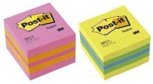 Post-it© Haftnotiz-Wrfel Mini - 51 x 51 mm, Ultrafarben (sortiert) von Post-it