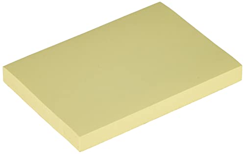 Post-it 657 Haftnotiz Notes (76 x 102 mm, 70 g/qm) 100 Blatt 1 Block gelb, 5 Stück von Post-it