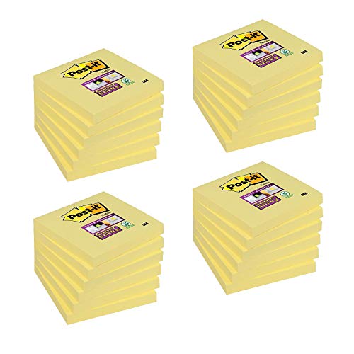 Post-it Haftnotizen Super Sticky Notes, 76 x 76 mm, 12 + 12, Inhalt: 24 (Neu) von Post-it