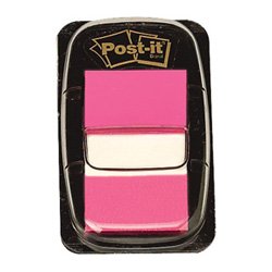 Post-it Index Flag 50 per Pack 25mm Bright Pink: 680-21 [Pack 12] von Post-it