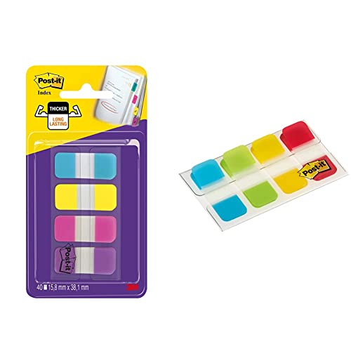 Post-it Index Strong Ablagetabs, Klein, versch. Farben, 4 x 10 Haftstreifen & Lesezeichen Mini Starre Standardfarben - 40 Index Post-it Index Strong Ablagetabs, Klein, versch. Farben, 4 x 10 Haftstreifen & Lesezeichen Mini Starre Standardfarben - 40 Index von Post-it