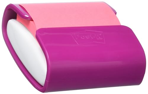 Post-it PRO-F1NG Spender für Super Sticky Z-Notes, 1 Block à 90 Blatt, fuchsia von Post-it