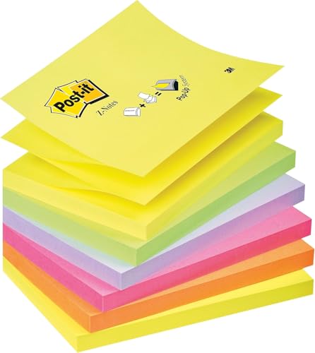 Post-it Super Sticky Z-Notes Promotion, Verschiedene Neonfarben, 6 Blöcke, 76 mm x 127 mm, 100 Blatt pro Block - Selbstklebende Notizzettel zum Notieren, für To-Do-Listen und als Erinnerung Post-it Super Sticky Z-Notes Promotion, Verschiedene Neonfarben, 6 Blöcke, 76 mm x 127 mm, 100 Blatt pro Block - Selbstklebende Notizzettel zum Notieren, für To-Do-Listen und als Erinnerung von Post-it