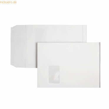 Posthorn Faltentasche C4 Klotzboden mit Fenster haftklebend 120g weiß Posthorn Faltentasche C4 Klotzboden mit Fenster haftklebend 120g weiß von Posthorn