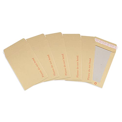 Postmaster A5 C5 Briefumschläge mit Aufschrift "Do Not Bend", 229 x 162 mm, Braun, 50 Stück Postmaster A5 C5 Briefumschläge mit Aufschrift "Do Not Bend", 229 x 162 mm, Braun, 50 Stück von Postmaster