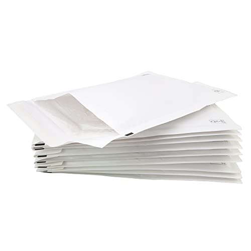 Postmaster Luftpolsterversandtaschen, A4, 220 x 340 mm, Weiß, 10 Stück von Postmaster