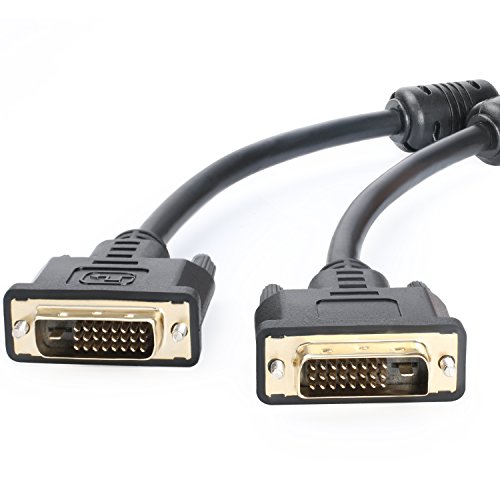 Postta DVI-D Dual Link Kabel mit Ferriten vergoldet Stecker auf Stecker 4,6 m von Postta