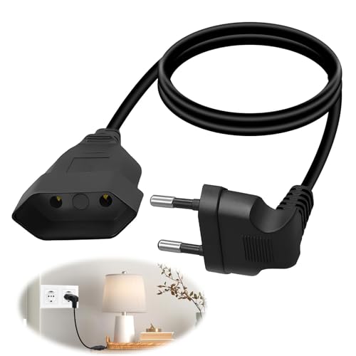 Verlängerungskabel Eurostecker Flachstecker 2,5 A 250 V Universeller Europäischer Stecker Typ C Geeignet für Fernseher, Computermonitore Projektoren Spielekonsolen Lampen Haushaltsgeräte (0,3 m Verlängerungskabel Eurostecker Flachstecker 2,5 A 250 V Universeller Europäischer Stecker Typ C Geeignet für Fernseher, Computermonitore Projektoren Spielekonsolen Lampen Haushaltsgeräte (0,3 m von PosyLane