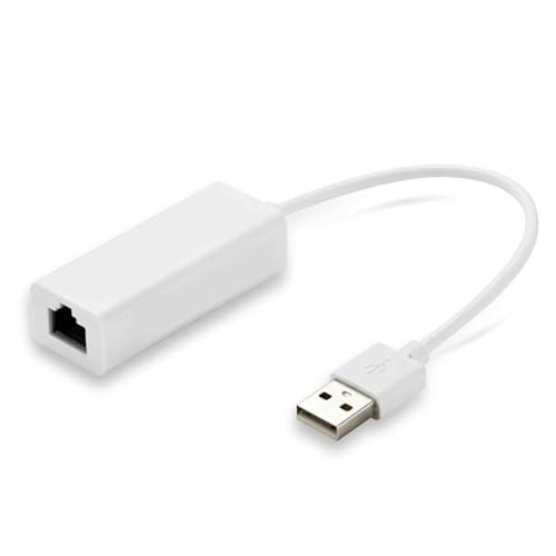 Adapter USB 2.0 auf Ethernet, 100 Mbps RJ45 Internet auf USB mit Kontrollleuchte, kompatibel mit Laptop, Laptop, PC, Windows 7/8/10, Mac OS Linux, Plug-and-Play von PosyLane