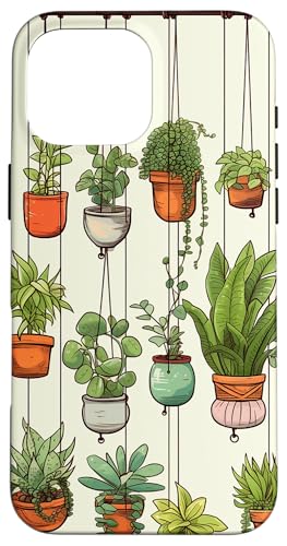 Ästhetisches Musterdesign für Pflanzen und Töpfe Hülle für iPhone 16 Pro Max Ästhetisches Musterdesign für Pflanzen und Töpfe Hülle für iPhone 16 Pro Max von Potted Plants Succulents Monstera Accessories