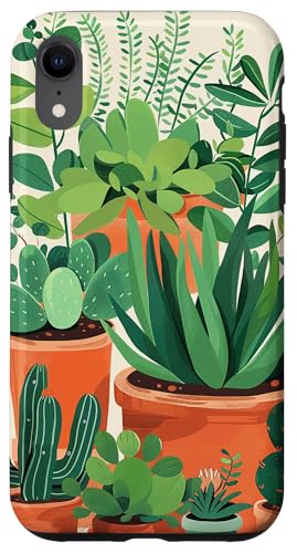 Kaktuspflanzen ästhetisch Hülle für iPhone XR Kaktuspflanzen ästhetisch Hülle für iPhone XR von Potted Plants Succulents Monstera Accessories