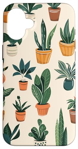 Sukkulenten Kaktus Topfpflanzen Hülle für iPhone 16 Plus Sukkulenten Kaktus Topfpflanzen Hülle für iPhone 16 Plus von Potted Plants Succulents Monstera Accessories