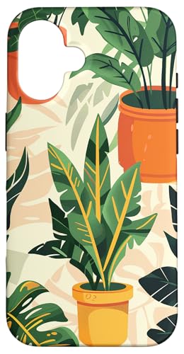 Sukkulenten Kaktus Topfpflanzen Hülle für iPhone 16 Sukkulenten Kaktus Topfpflanzen Hülle für iPhone 16 von Potted Plants Succulents Monstera Accessories
