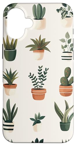 Topfpflanzen Floral Hülle für iPhone 16 Plus von Potted Plants Succulents Monstera Accessories