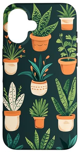 Topfpflanzen hängen auf salbeigrünem Hintergrund Hülle für iPhone 16 Topfpflanzen hängen auf salbeigrünem Hintergrund Hülle für iPhone 16 von Potted Plants Succulents Monstera Accessories