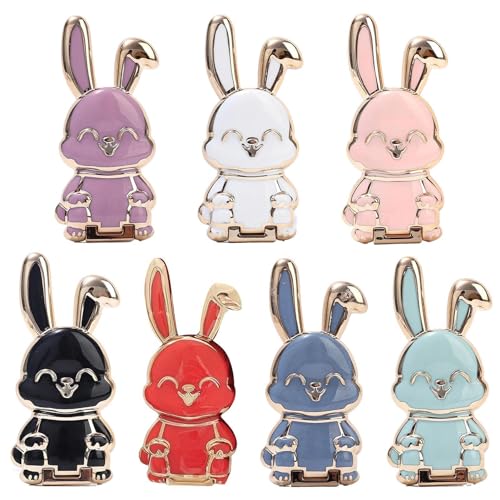 Faltbare Hasen-Handyhalterung, 7 niedliche Kaninchen-Handy-Ständer, Hasen-Handy-Ständer, niedlicher Kaninchen-Handyhalter für Schreibtisch, Cartoon-Hasen-Handyhalter für den Schreibtisch Faltbare Hasen-Handyhalterung, 7 niedliche Kaninchen-Handy-Ständer, Hasen-Handy-Ständer, niedlicher Kaninchen-Handyhalter für Schreibtisch, Cartoon-Hasen-Handyhalter für den Schreibtisch von Poupangke