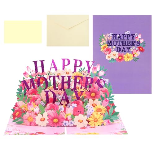 Happy Muttertagskarte, Muttertagskarte | Pop -up -Muttertagskarten | 5.9x7.8inch Segen Papierskulpturen, enthält Nachrichtennotiz und Umschlag für Mama Happy Muttertagskarte, Muttertagskarte | Pop -up -Muttertagskarten | 5.9x7.8inch Segen Papierskulpturen, enthält Nachrichtennotiz und Umschlag für Mama von Poupangke