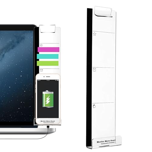 Monitor Notizhalter - Übersichtliche Notiztafel Für Computermonitore | Selbstklebende Schreibtisch-Accessoires Aus Acryl Organizer Für Laptop & Desktop Monitor Notizhalter - Übersichtliche Notiztafel Für Computermonitore | Selbstklebende Schreibtisch-Accessoires Aus Acryl Organizer Für Laptop & Desktop von Poupangke