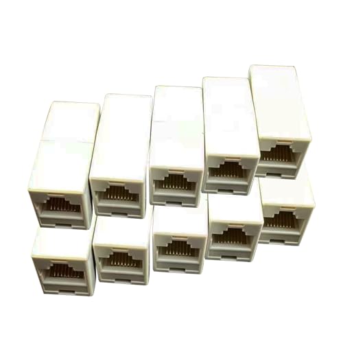Poupangke Ethernet -Anschluss, RJ45 -Coppler,Ethernet -Adapter weiblich zu weiblich - Modular Plug 10x Netzwerkkabelanschluss für nahtlose Konnektivität Poupangke Ethernet -Anschluss, RJ45 -Coppler,Ethernet -Adapter weiblich zu weiblich - Modular Plug 10x Netzwerkkabelanschluss für nahtlose Konnektivität von Poupangke