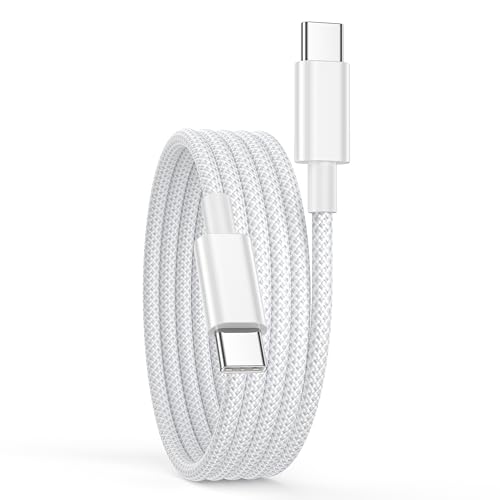 USB C auf USB C Kabel 2M, 60W iPhone 15 16 Ladekabel USB C Schnellladekabel for iPhone 16/15/15 Pro Max/15 Plus,Macbook,iPad, Schnellladekabel USB C Ladekabel 2M Lang Kabel USB C auf USB C Ladekabel von Poutek
