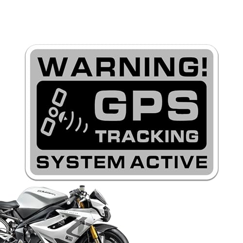 GPS-Tracker-Aufkleber, Auto-Alarm-Aufkleber,Fahrrad-Diebstahlschutzaufkleber 10 Stück | Tracking-System-Aufkleber, Autofenster-Warnaufkleber, wasserdichter Anti-Diebstahl-Sicherheitsaufkleber von Povanjer