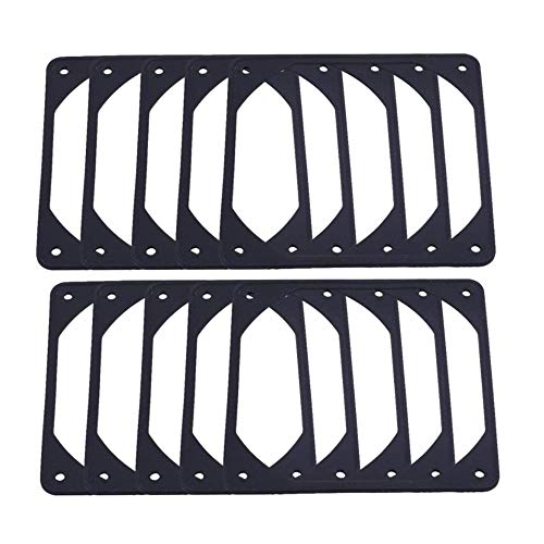 Povhhee 10Pcs 120Mm SchwingungsdäMpfende Silizium-LüFterdichtung GeräUschreduzierende Dichtung für PC-ComputergehäUse-LüFter Povhhee 10Pcs 120Mm SchwingungsdäMpfende Silizium-LüFterdichtung GeräUschreduzierende Dichtung für PC-ComputergehäUse-LüFter von Povhhee