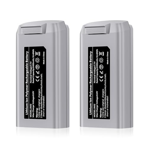PoweLyt 2 Stück Mini 2 Series Intelligent Flight Akku 2400mAh Upgraded Drohnen-Akku Unterstützt bis zu 31 Minuten Flugzeit Vollständig kompatibel mit DJI Mini 4K/2/2 SE/SE Drohne PoweLyt 2 Stück Mini 2 Series Intelligent Flight Akku 2400mAh Upgraded Drohnen-Akku Unterstützt bis zu 31 Minuten Flugzeit Vollständig kompatibel mit DJI Mini 4K/2/2 SE/SE Drohne von PoweLyt
