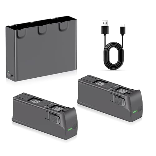 PoweLyt Avata 2 Intelligent Flight Akku 2 Stück 2150mAh große Kapazität kann Flug Max 23 Minuten und Zwei-Wege-DREI-Kanal-Avata 2 Akku-Ladegerät voll kompatibel mit DJI Avata 2 Drohne PoweLyt Avata 2 Intelligent Flight Akku 2 Stück 2150mAh große Kapazität kann Flug Max 23 Minuten und Zwei-Wege-DREI-Kanal-Avata 2 Akku-Ladegerät voll kompatibel mit DJI Avata 2 Drohne von PoweLyt