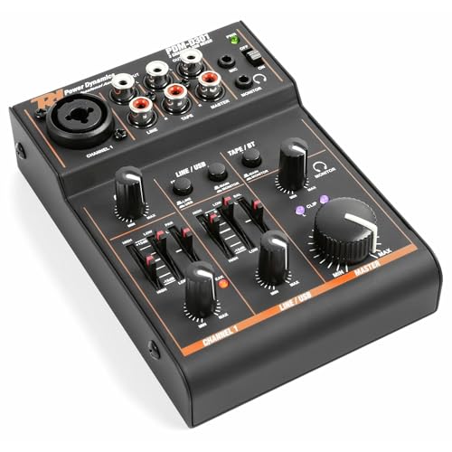 Power Dynamics PDM-D301 3-Kanal-Mischpult mit USB von Power Dynamics