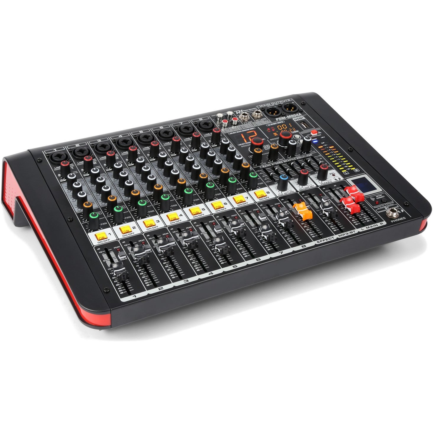 Power Dynamics PDM-M804A 8-Channel Mixer with Built-In Amplifier Power Dynamics PDM-M804A 8-Channel Mixer with Built-In Amplifier von Power Dynamics