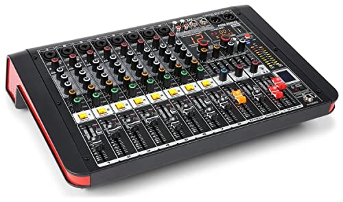 Power Dynamics PDM-M804A 8-Kanal-Mischpult mit eingebautem Verstärker von Power Dynamics