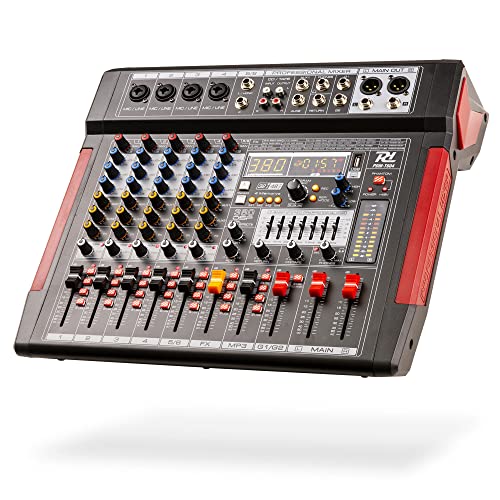 Power Dynamics PDM-T604 Stage Mixer 6-Channel DSP/MP3, professionelles Audio Mischpult, Audio Mixer, Soundmischpult von Power Dynamics