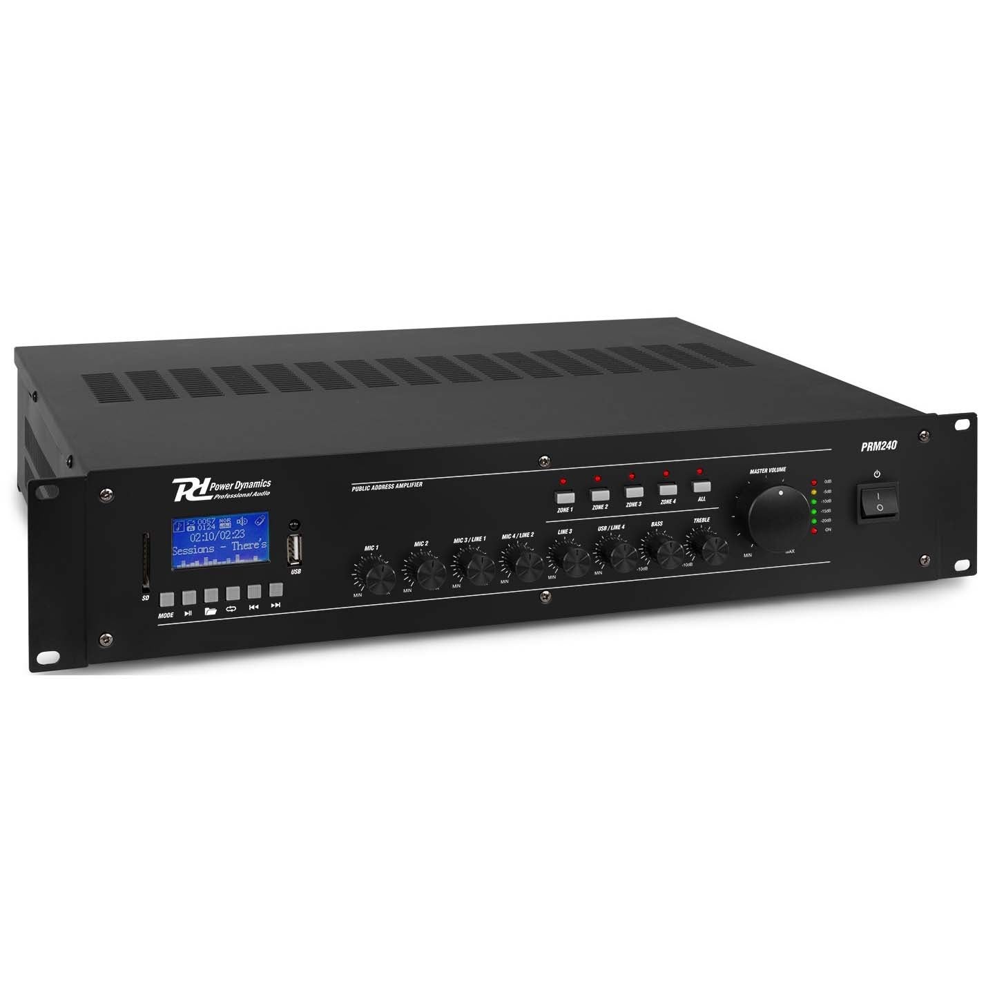 Power Dynamics PRM240 19-inch 100V, 240W, 8 Ohm 6-Channel Amplifier Power Dynamics PRM240 19-inch 100V, 240W, 8 Ohm 6-Channel Amplifier von Power Dynamics